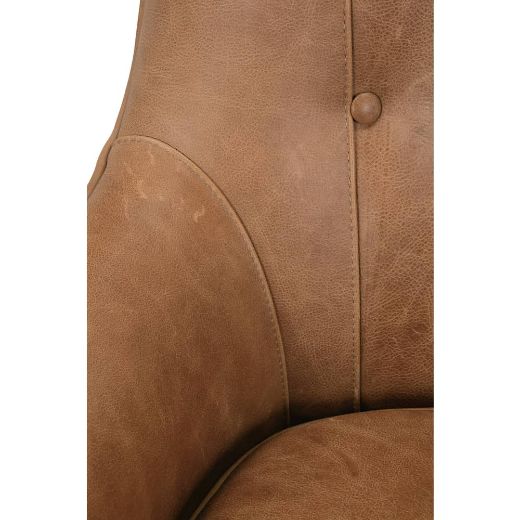 Picture of Thatcher Wood Frame Chair Leather